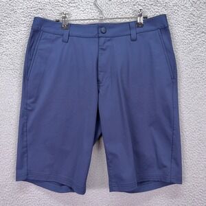 Rhone Commuter Shorts Mens 32 Navy Blue Flat Front Performance Golf Preppy